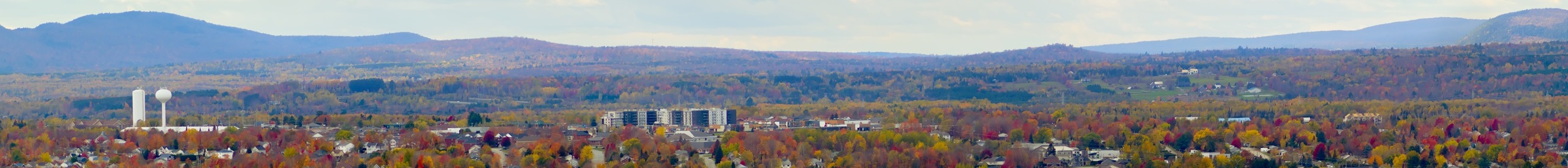 Photo en format paysage de la ville de Sherbrooke 