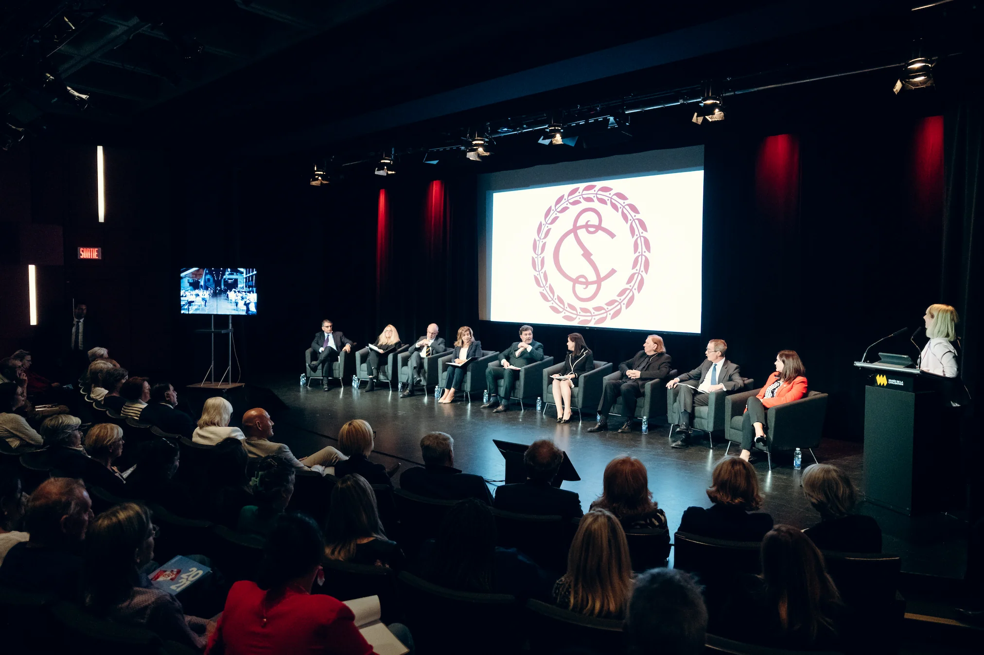 Members of the Supreme Court of Canada participate in a public event during the Court&rsquo;s visit to Quebec City in 2022